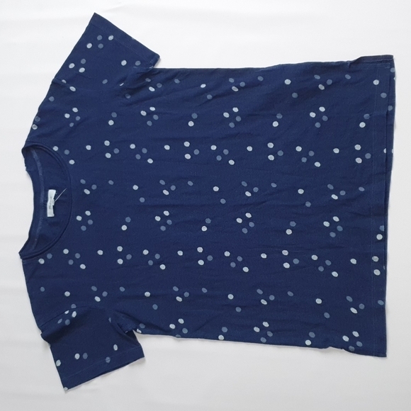 NWT Madewell Softfade Indigo Dots Tee - Picture 4 of 9